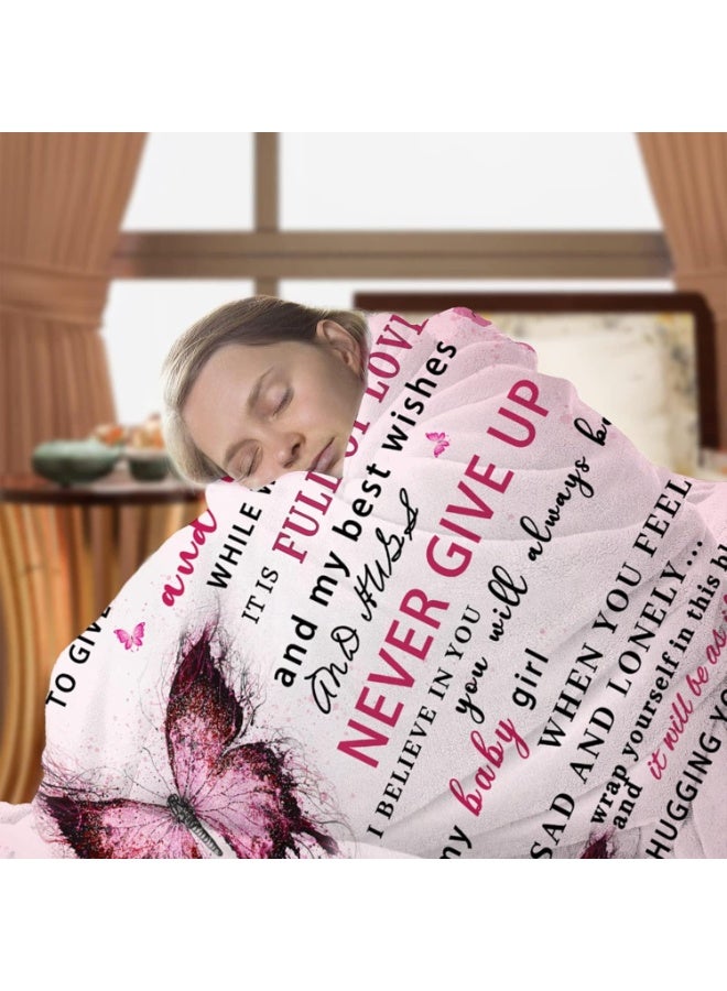 Daughter Gifts for Christmas, Daughters Birthday Gifts from Mom, Gift for Daughter from Mom Birthday, Mothers Day, Daughters Blanket, 80"x60" - Image 5